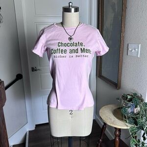 Early 2000s light pink graphic t shirt Size S